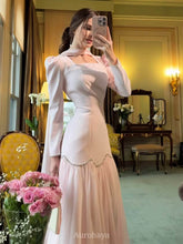 Square-Neck Scarf Included Mermaid Maxi Dress